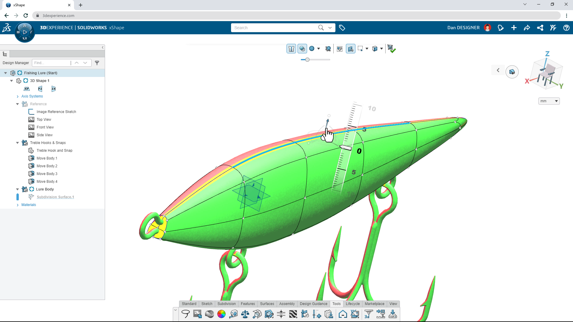 Learn Freeform Design with SOLIDWORKS Tools in xShape Master Class